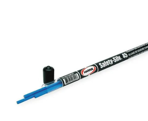 SILVER BRAZING ROD 45% 1.6MM FLUX COATED PACK OF 10 - QWS - Welding Supply Solutions