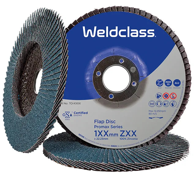 WELDCLASS FLAP DISC 125MM 60GRIT - QWS - Welding Supply Solutions