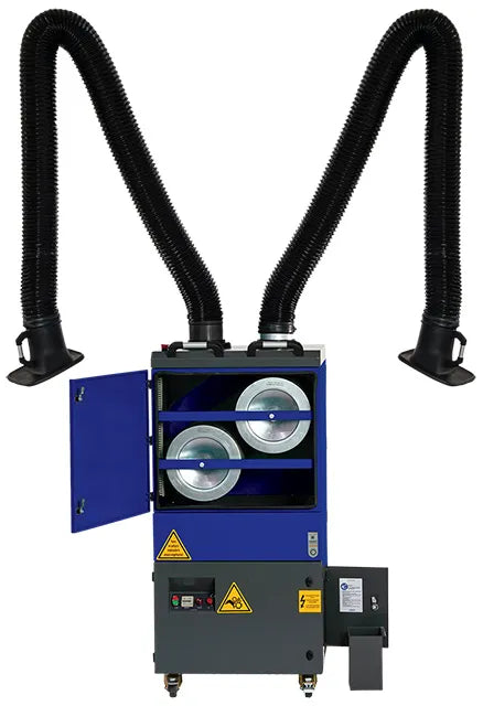 ALLCLEAR MA350 AUTO – MOBILE FUME EXTRACTOR DUAL ARM - QWS - Welding Supply Solutions