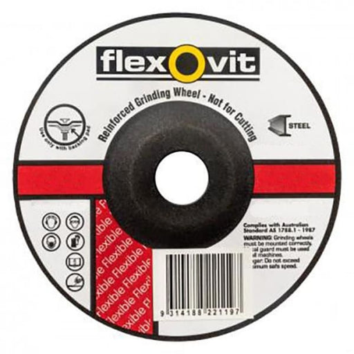 FLEXOVIT 100X3.0X16.0MM AC46 FLEXI DISC DC GRINDING 8210246 - QWS - Welding Supply Solutions