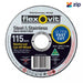 FLEXOVIT CUTTING DISC 115X1.0MM MEGA INOX 15115010 - QWS - Welding Supply Solutions
