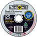 FLEXOVIT CUTTING DISC 125 X 1.0 X 22.3MM MEGA INOX 15127010 - QWS - Welding Supply Solutions