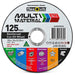 FLEXOVIT CUTTING DISC 125X1.0MM MULTI MATERIAL INC ALUMINIUM - QWS - Welding Supply Solutions