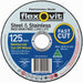 FLEXOVIT CUTTING DISC 125X2.5X22 INOX 1312722 - QWS - Welding Supply Solutions