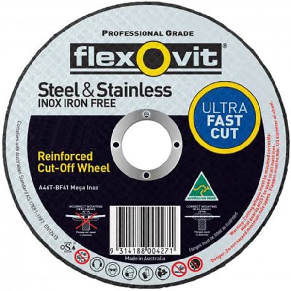 FLEXOVIT CUTTING DISC 230X1.9MM  INOX 15230019 - QWS - Welding Supply Solutions