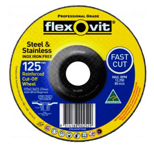 FLEXOVIT CUTTING DISC 230X1.9X22 INOX RA 7323019 - QWS - Welding Supply Solutions