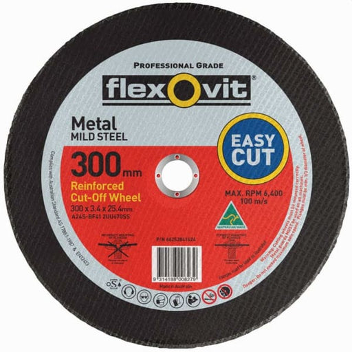 FLEXOVIT CUTTING DISC 300X3.4MM 6400RPM 2030525 - QWS - Welding Supply Solutions