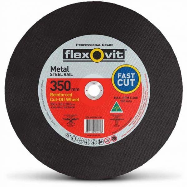 FLEXOVIT CUTTING DISC 350X3.8X20MM H/S 2835620 - QWS - Welding Supply Solutions
