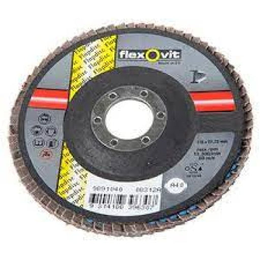 FLEXOVIT FLAP DISC 125MM 40G R265 ALOX 9893040 - QWS - Welding Supply Solutions