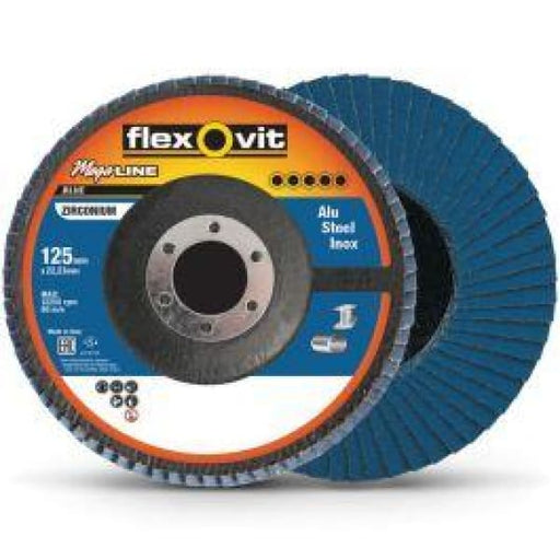 FLEXOVIT FLAP DISC 125MM 40G ZIRCONIA 9803040 - QWS - Welding Supply Solutions