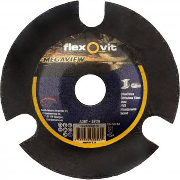 FLEXOVIT GRINDING DISC 125MMX4.0 MEGA VIEW 72512560 - QWS - Welding Supply Solutions