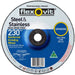 FLEXOVIT GRINDING DISC 230MM X6.8X22MM INOX 6823068 - QWS - Welding Supply Solutions