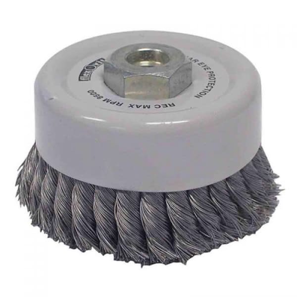 FLEXOVIT TWIST KNOT CUP BRUSH 125MM M14 W3500 - QWS - Welding Supply Solutions