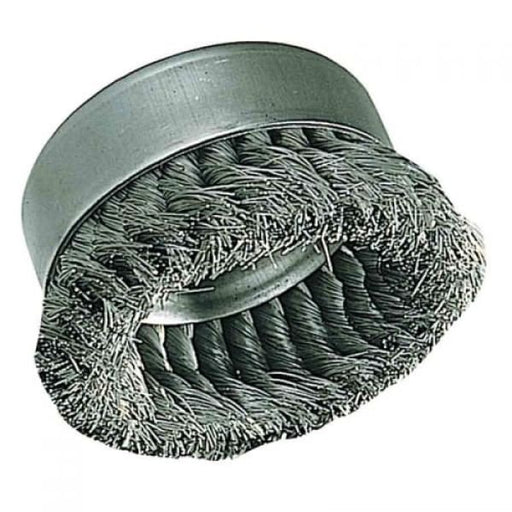 FLEXOVIT TWIST KNOT CUP WIRE BRUSH 75MM M14 S/S W3640 - QWS - Welding Supply Solutions