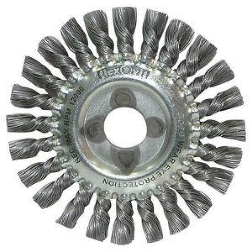 FLEXOVIT TWIST KNOT PIPELINE BRUSH SB180X6X22 W4700 - QWS - Welding Supply Solutions