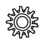FRONIUS P/P GEAR ROLLER 1.6MM DIA. - QWS - Welding Supply Solutions