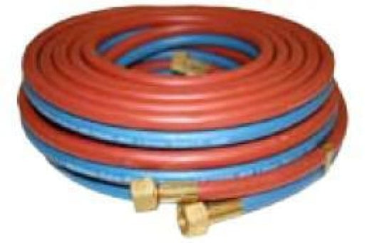 GAS HOSE SET TWIN OXY/ACETYLENE 8MM 10MTR WITH FITTINGS - QWS - Welding Supply Solutions