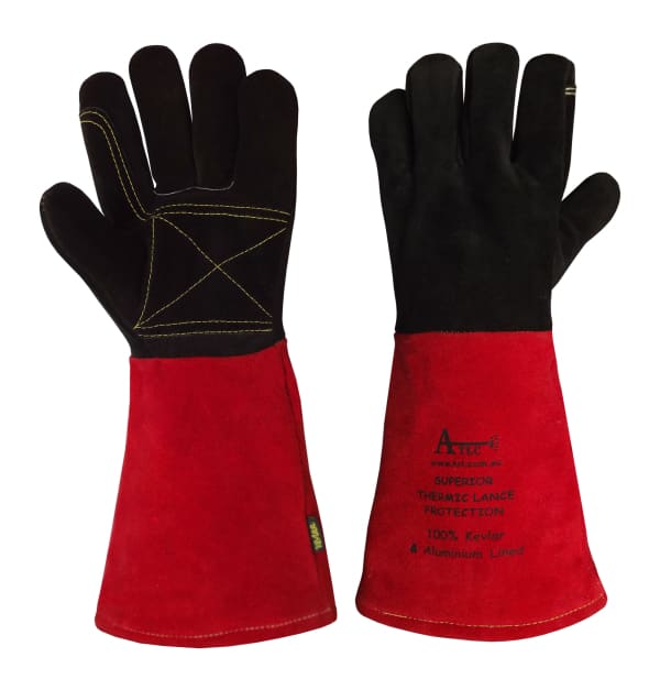 GLOVES LEATHER FOR THERMIC LANCING - QWS - Welding Supply Solutions