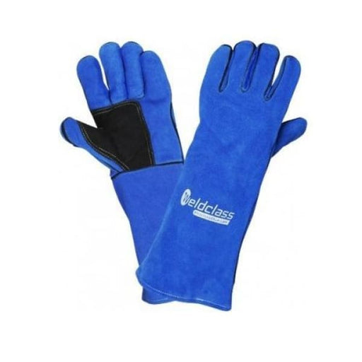 GLOVES PROMAX BLUE 400MM LEFTIES WC-01777 - QWS - Welding Supply Solutions