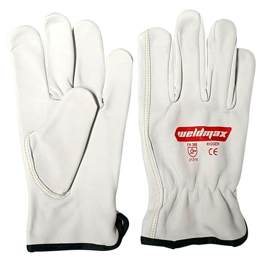 GLOVES RIGGERS WELDMAX SIZE: 9 (MEDIUM) 500/WRM - QWS - Welding Supply Solutions
