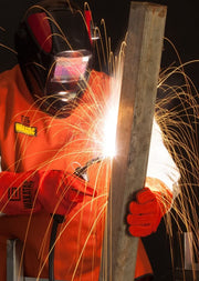 GLOVES WELDING WAKATAC RED LEATHER 406MM LONG - QWS - Welding Supply Solutions