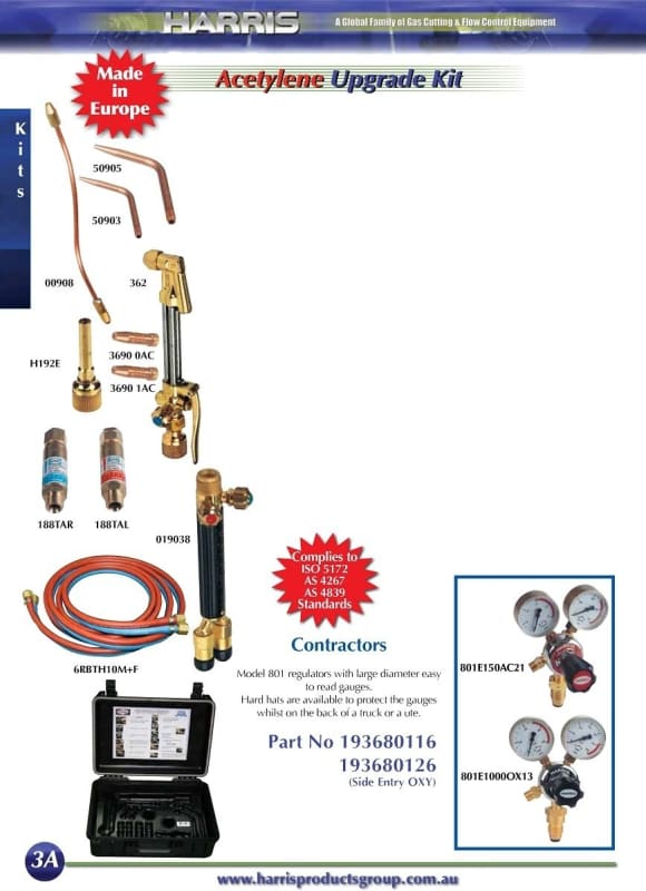 HARRIS CONTRACTORS KIT - OXY/ACETYLENE - QWS - Welding Supply Solutions