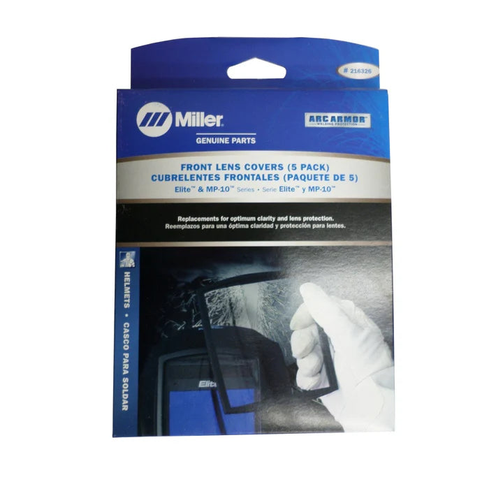 GENUINE MILLER ELITE OUTER LENS 145MM X 120MM - QWS - Welding Supply Solutions