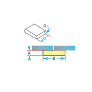 KATBAK CERAMIC BACKING BAR 1X1 TILE 7/16 NO - QWS - Welding Supply Solutions