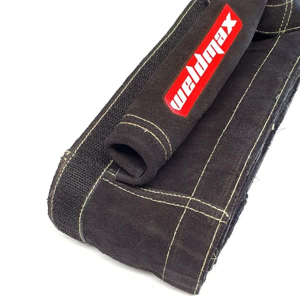 LEATHER CABLE COVER 8M X 200MM VELCRO - QWS - Welding Supply Solutions