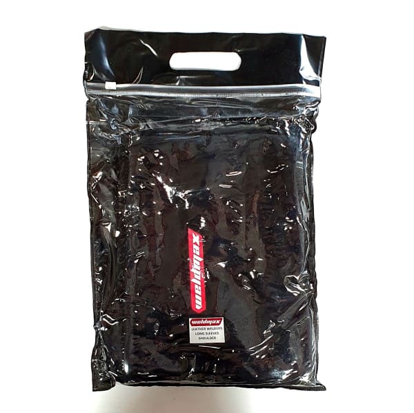 LEATHER WELDERS SLEEVES WELDMAX WITH SHOULDER STRAP - QWS - Welding Supply Solutions