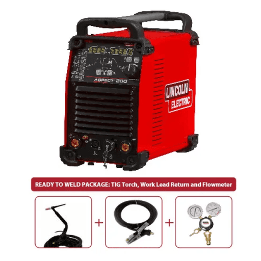 LINCOLN ASPECT 200 AC/DC TIG PACKAGE - QWS - Welding Supply Solutions