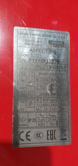 LINCOLN ASPECT 300 AC/DC TIG WELDER PACKAGE - QWS - Welding Supply Solutions