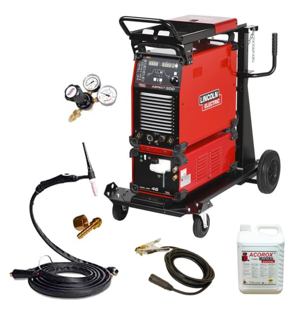 LINCOLN ASPECT 300 AC/DC TIG WELDER PACKAGE - QWS - Welding Supply Solutions