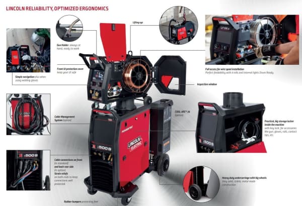 LINCOLN POWERTEC I500S 500AMP WATERCOOLED MACHINE PACKAGE - QWS - Welding Supply Solutions