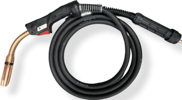 MIG TORCH MB24 3MTR 240AMP  BINZEL STYLE BLACK - QWS - Welding Supply Solutions