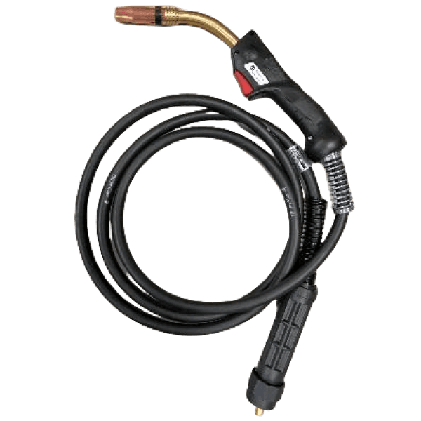 MIG TORCH MB24 3MTR 240AMP  BINZEL STYLE BLACK - QWS - Welding Supply Solutions