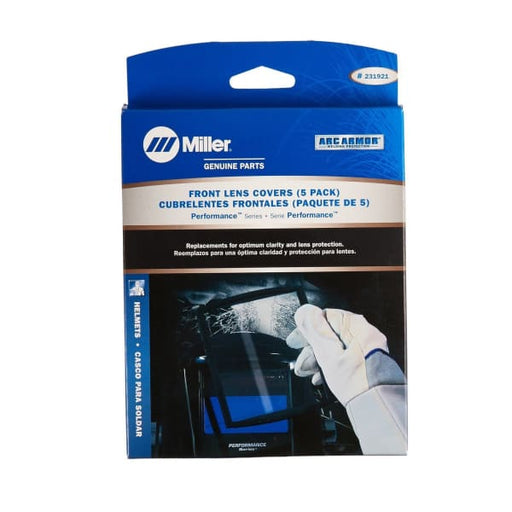 MILLER OUTER LENS FOR PERFORMANCE HELMET 112MM X 126MM - QWS - Welding Supply Solutions