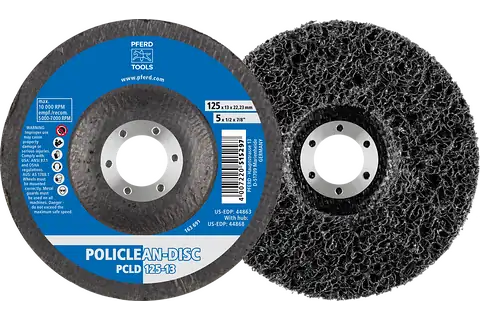 PFERD POLICLEAN & STRIP 125MM BLACK PCLD - QWS - Welding Supply Solutions