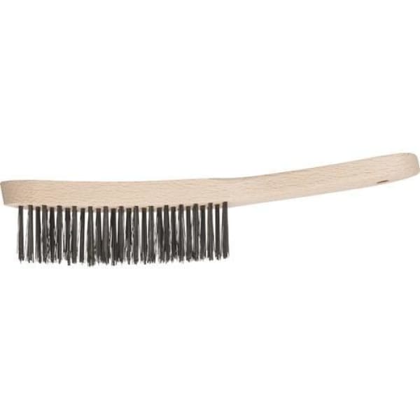 PFERD BRUSH CONVERGED STAINLESS INOX WOOD HANDLE - QWS - Welding Supply Solutions