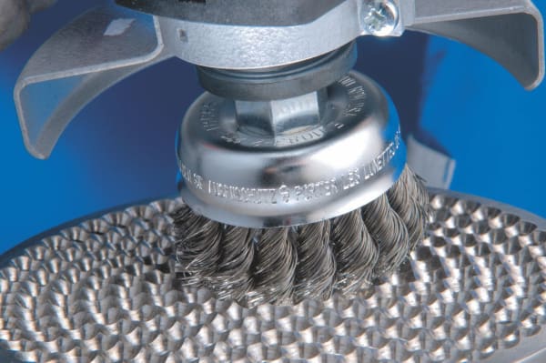 PFERD BRUSH CUP 65MM TWIST KNOT M14 STEEL TBG 65 - QWS - Welding Supply Solutions