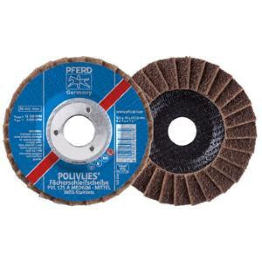 PFERD FLAP DISC SURFACE CONDITIONING BLUE FINE 125MM - QWS - Welding Supply Solutions