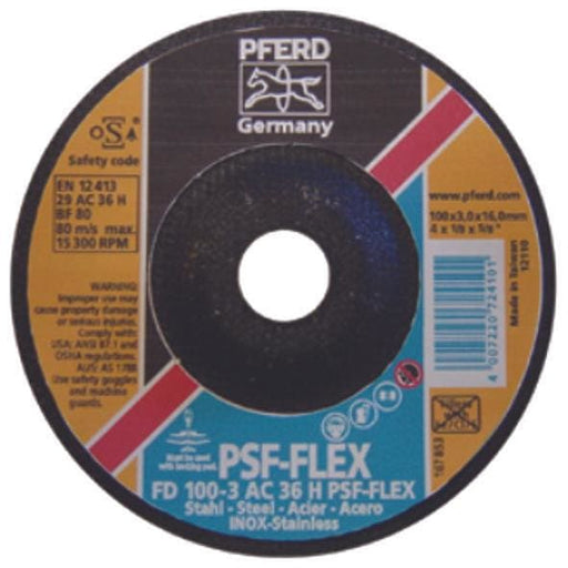 PFERD FLEXIBLE AC DISC 115MM AC36 - QWS - Welding Supply Solutions