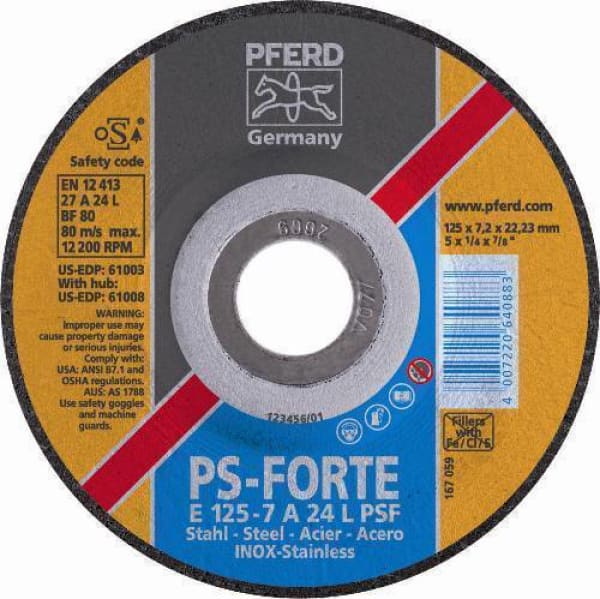 PFERD GRINDING DISC 100X6MM FORTE - QWS - Welding Supply Solutions