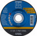 PFERD GRINDING DISC 125X7.2X22 GP D/C - QWS - Welding Supply Solutions