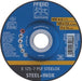 PFERD GRINDING DISC 125X7.2X22 STEELOX - STEEL & INOX D/C - QWS - Welding Supply Solutions