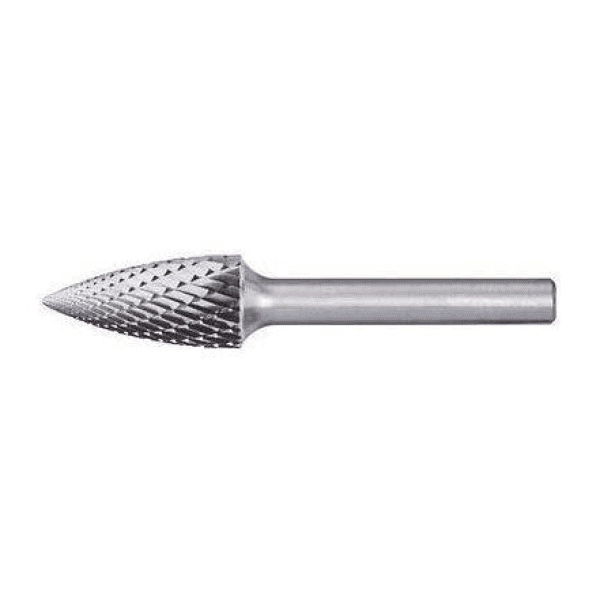 PFERD TUNGSTEN CARBIDE BURR SPG 1225/6 Z3P POINTED TREE - QWS - Welding Supply Solutions