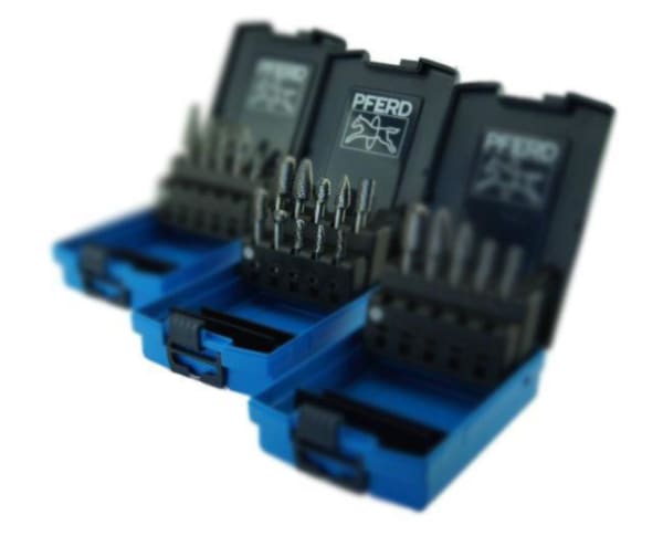 PFERD TUNGSTEN CARBIDE BURR TOUGH 10PCE SET 1/4 SHANK - QWS - Welding Supply Solutions