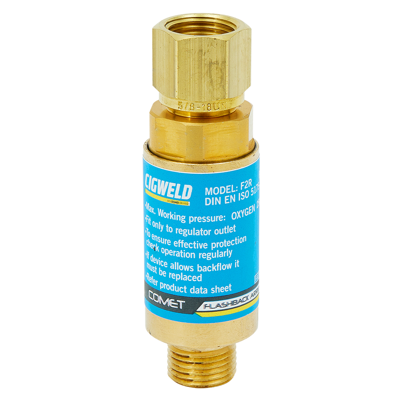 CIGWELD FLASHBACK ARRESTOR OXY F2R REG MOUNTED - QWS - Welding Supply Solutions