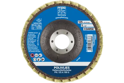 PFERD FLAP SURFACE CONDITIONING BROWN COARSE 125MM