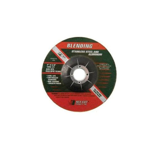 REX CUT WHITE BLENDING DISC 125MM 36GRIT 47000011 - QWS - Welding Supply Solutions